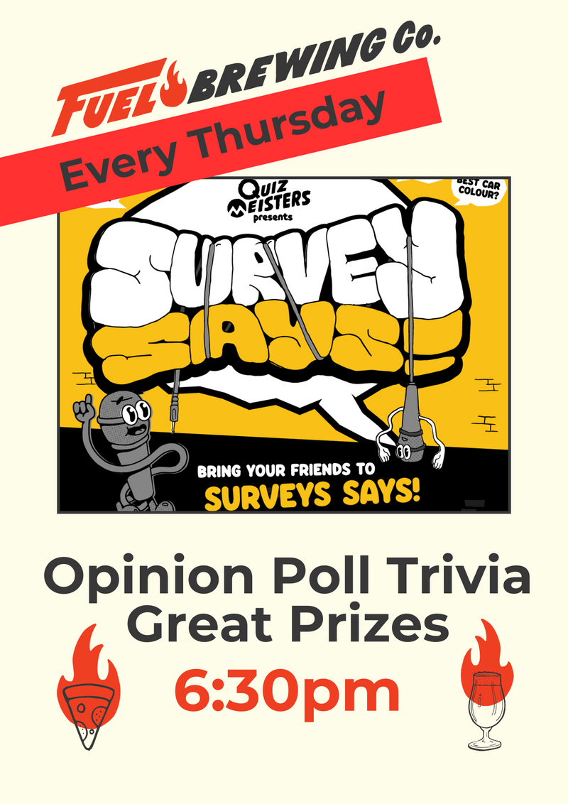 Survey Says – Thursdays 6:30p at Fuel Brewing Co.